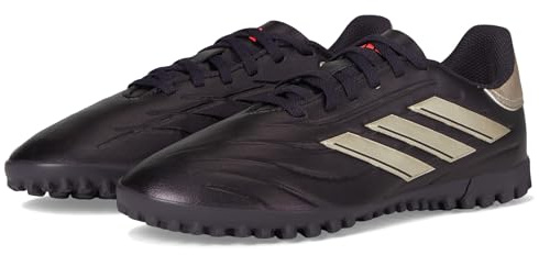 Adidas Unisex-Kid's Copa Pure 2 Club Turf, Aurora Black/Platin Metallic/Turbo, 13K