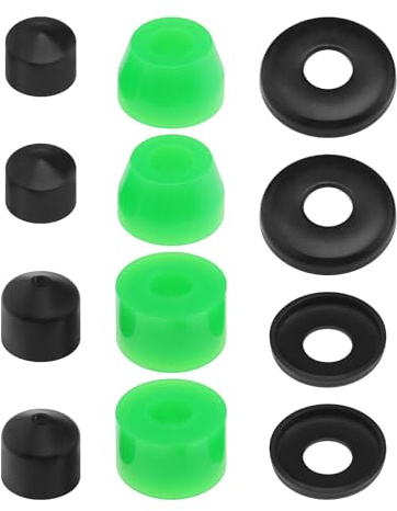 Create idea 12Pcs Long-board Truck Bushings Rebuild Kit 90A PU Shock Absorber Mounts Shock Pads Longboards Skateboards Bridge Pads Bushings Washers Pivot Cups