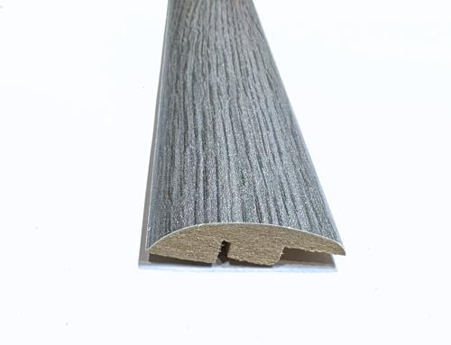 Texas Grey Oak Laminate & Wood Flooring Section Transition Bar MDF Threshold Strip Ramp Edge Profile Door Trim Moulding Oak (1, 900mm (2ft 9))