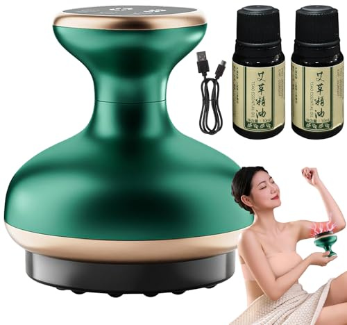 Strumento di massaggio anticellulite | Riduttore elettrico della cellulite | Modellatore del corpo manuale con 9 livelli di intensità e luce rossa per donne e uomini