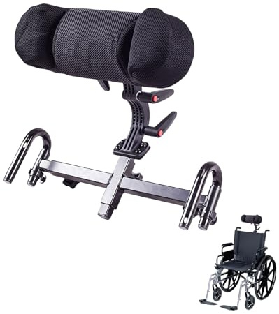 Hocomay Appui-Tête pour Fauteuil Roulant, Appui-tête Universel pour Fauteuil Roulant Réglables, Coussin réglable pour fauteuils roulants manuels et électriques