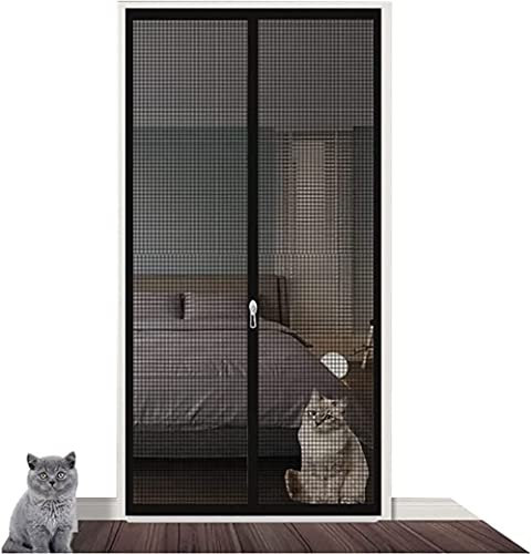 Katzen-Fliegengittertür, Fliegengittertür, Verdickte Hochleistungs-Haustier-Fliegengittertür for Hunde Katzen Mücken, Geeignet for Wohnzimmer, Schlafzimmer, Küche, Terrasse, Flur, Doppelreißverschluss