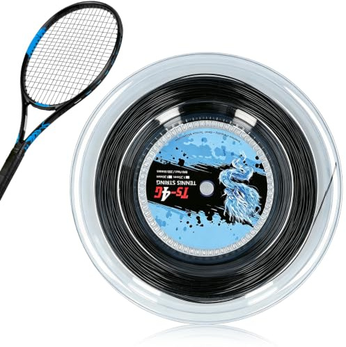 Corda per Racchetta da Tennis in Poliestere, Corde per Racchette da Tennis da 200 M, Massimo Spin, Potenza e Controllo