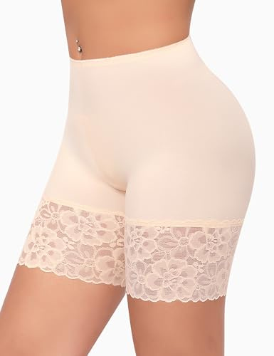 YARRCO Short Anti Frottement Cuisse Femme Dentelle Shorty Taille Haute