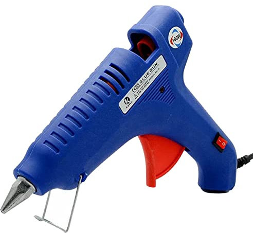 Pistola per colla a caldo stick da 10 mm, per fai da te, incollare, piccoli lavori e riparazioni rapide in casa e in ufficio, 100 Watt