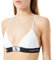 Calvin Klein Damen Bikini Oberteil Triangel Weiche Cups, Weiß (White), M