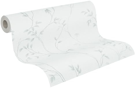 A.S. Création Carta da parati floreale in tessuto non tessuto, di alta qualità, motivo floreale, 397673-10,05 m x 0,53 m, made in Germany