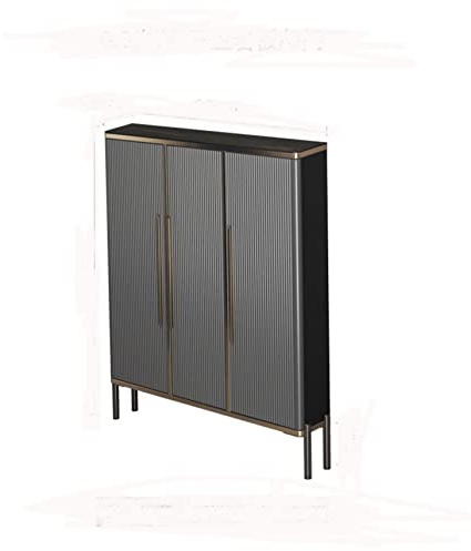 KJLYLPP Shoe Rack Vintage Solid Wood Shoe Cabinet, Partition Locker Shoe Cabinet, Shoe Cabinet with Tipper Drawer, Suitable for Hallway Shoe Cabinet (90cm)