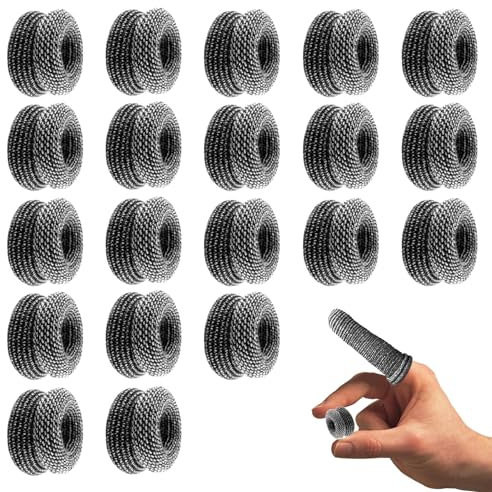 HANIUTTY 20 PCS Bende per Dita, Colore Nero Benda Protettiva per Le Dita, Protezione per Le Dita per Le Dita per Le Dita per Il Lavoro La Cucina, La Protezione Delle Dita in Caso Di Lesioni