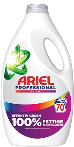 Ariel Professional Flüssigwaschmittel Waschmittel Color+, bekämpft alle Arten von Fettflecken, für den professionellen Gebrauch