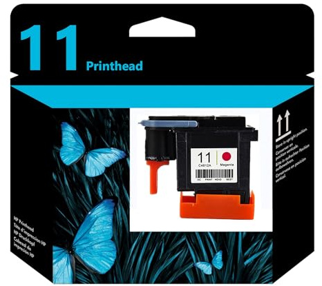 PAESCOY 11 Testina di Stampa Inchiostro C4810A C4811A C4812A C4813A Sostituzione per Stampanti HP Designjet 100 110 111 500 510 800 813 850 500ps 800ps 9110 9120 9130 K850,Magenta-1 Pack
