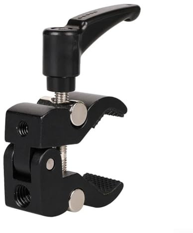 Super abrazadera de metal para trípode de cámara, perfecta para montar monitores y luces LED