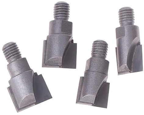 Taoxekoro 7pcs 10mm Shank Wooden Door Lock Slotting Cutter 16.5-22mm Tungsten Steel Woodworking Milling Cutter Tools Screw Thread