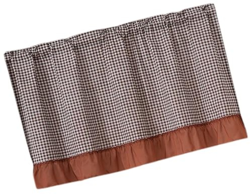 ZwaitL Closet Curtain With Adhesive Strips Quick Installation For Cabinet Privacy And Organization Polyester Storage Closet Curtain