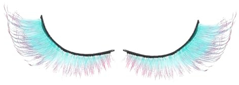 Djowyh Cils arc-en-ciel - Cils colorés artificiels - Cils volumineux réutilisables pour les événements festifs