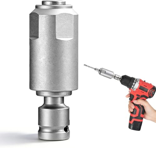 Adattatore SDS per avvitatore a percussione, adattatore per martello perforatore con set di punte a percussione, acciaio testa rotonda accessorio per conversione a martelli elettrici