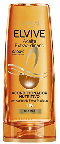 L'Oreal Paris Elvive Acondicionador Nutritivo Aceite Extraordinario para Pelo Seco, 300 ml