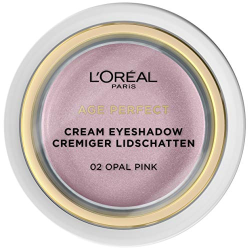L'Oréal Paris Age Perfect cremiger Lidschatten 02 Opal Pink, cremige Textur, hohe Deckkraft, 3er Pack(3 x 4 g)