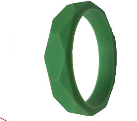 ChewAid Chew Pendant Bangle Bracelet Training and Development Fidget Chew bracelet Bangle for,Sensory,Oral Motor, Anxiety, Autism, ADHD (dark green)
