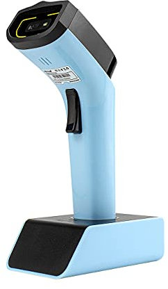 NETUM Bluetooth Wireless 2D Barcode Scanner Automatischer, freihändiger Barcodeleser mit Ladestation und integriertem Speicher, schnelles und präzises Scannen, Übertragungen bis zu 50 Meter - DS7500