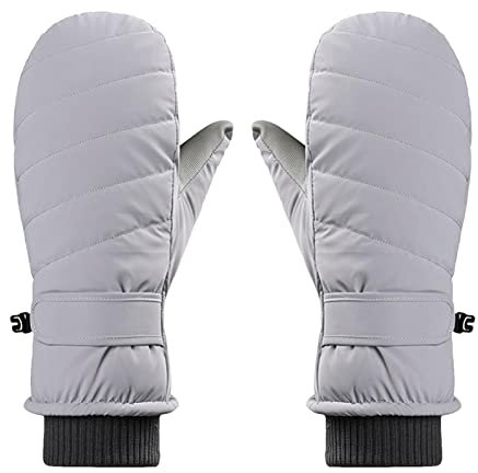 Aelevate Ski-Fäustlinge für Damen, wasserdicht, Winter-Thermohandschuhe für den Winter, für Mädchen