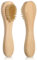 3 mini cepillos secos de madera, cerdas naturales, cepillo de cuerpo pequeño, mejora la circulación, exfoliante, cepillo de limpieza facial para cara, cuello, piernas, espalda, cepillo de belleza