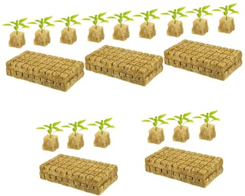 BESPORTBLE 5 Set Coltura Blocco Del Suolo Di Propagazione Delle Piante Pianta Radicamento Coltivazione Delle Piante Cubi Di Clonazione Cubetti Di Piante Da Giardino 100 Pezzi * 5