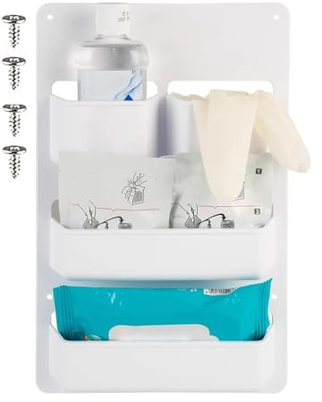 Boîte De Rangement Porte Camping-Car | Compartiments Multiples Étanche Gain De Place,Support de Montage sur Porte Accessoires Camping-car | Pour Bateau Camping-Car Caravane Cabine Toilettes Voyage