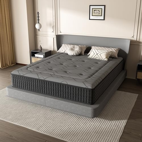 DEWINNER Matelas 90x190x30cm, Matelas Hybride à Ressorts Ensachés | Soutien Mousse à mémoire de Forme, Fermeté Moyenne, 7 Zones de Confort, Soutien Parfait, Bords Renforcés, Certifié Oeko-Tex