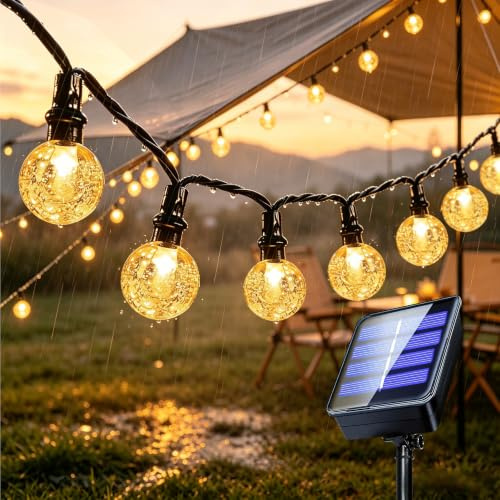 Xcdhemde®Guirnaldas Luces Exterior Solar 7m 50LED, Guirnalda Luces 8 Modos