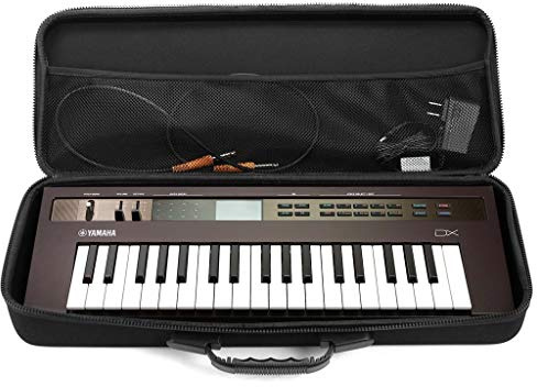 Analog Cases Pulse Case für Yamaha Reface oder vergleichbare Midi Controller (Transporttasche aus langlebigem, geformtem Eva/Nylon, mit robustem Gummitragegriff), Schwarz