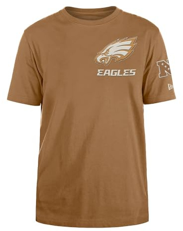 New Era Cap NFL Premium Logo Select Regular Fit T-Shirt Philadelphia Eagles Light Bronze Unisex