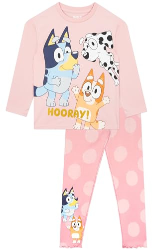 Bluey Outfit | Girls Clothing Set | Girls' Outfits & Clothing Sets | Leggings And Long Sleeve Top | Ages 18 Months To 8 Years