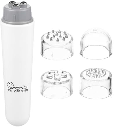 Healvian 1satz Mini Massagegerät Augenmassagegerät Akupressur Elektrisches Gesichtsmassagegerät Mit Mini-akupressur Für Muskelverspannungen Und Hautpflege Weiß