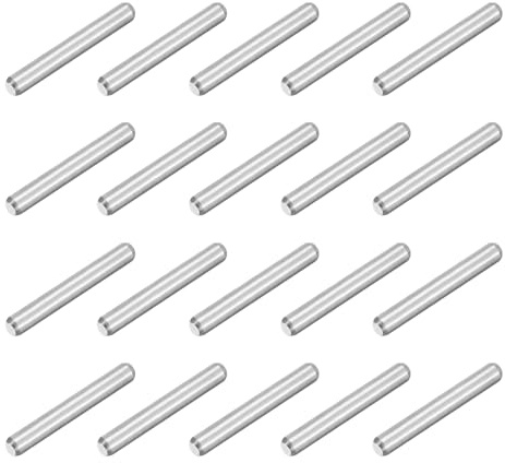 QUARKZMAN 120pz Spina Centraggio Perni 304 Acciaio Inossidabile M2 x 14mm Cilindrica Perno Supporto Mensole Perno Parallelo per Produzione Meccanica Industria Installazione Mobili, Argento