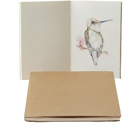 Wanderings Insertos de Papel para Acuarela A5 para Cuaderno de Viaje Rellenable | 5,5 x 8,3 / 14 x 21 cm | 2 Cuadernillos, 40 Páginas (20 Hojas a Doble Cara) | 300 GSM