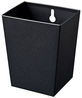 Jumiok Black Narrow Wall Mount Beer Bottle Cap Catcher Bucket Stainless Steel