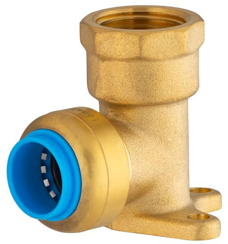 Codo Mural Automático Ø16 Hembra 1/2 | Conexión Rápida y Segura | Sistema PUSH-FIT Universal para Agua Potable y Calefacción | Instalación Mural sin Herramientas | QUICK PLOMBERIE