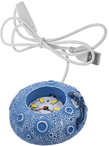 OSALADI Quadratischer Ständer LED-Lichtbasis Led-Leuchten Display-Sockel Kristallglas-Lichtsockel Ständer Mit Fernbedienung Für Zu Hause 3D-Kristallglas-Harzkunst Syk-Blau Lampenhalter