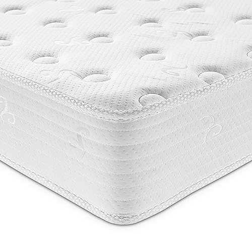 Good Nite Double Mattress Pocket Spring with Memory Foam Medium Firm Mattress Breathable Fabric 8in Deep Double 135x190x20cm