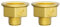 Aitsite Reductor de latón de 1/2 a 1 pulgada, extensión reductora con hexágono, rosca exterior de 1/2 pulgada x rosca interior de 1 pulgadas, reducción para la conversión de conexiones de tubería (2