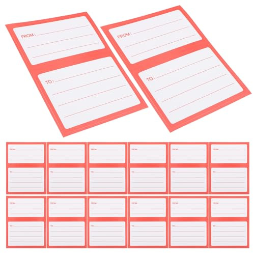 LALAFINA 150st Självhäftande Adressetiketter För Kuvert Och Paket Tomma Adressetiketter För Frakt Och Returer För Kontor Och Hemma Användning