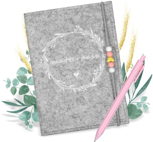 Mutterpasshülle Filz Mutterpass Schutzhülle mit Fächern Mutterpasshüllen Regenbogen Hülle Mutterpass Organizer zur Aufbewahrung von Versicherungskarten Impfpass Ultraschallbildern