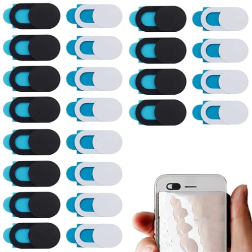 Viojrlly 24 Piezas Tapa Camara Movil, Cubierta de Cámara Web, Tapa Camara Portatil Ultradelgada Cubierta Webcam Cover Slider, Cubierta Protectora de Web Cámara Portatil Protección de Privacidad
