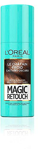 L'Oréal Paris Magic Retouch Spray Retoca Raices y Canas para Pelo Castaño Oscuro - 75 ml