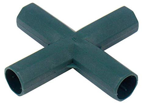 10Pcs Cross 4 Way 16mm Elbow PVC Pipe Fitting Build Heavy Duty Greenhouse Frame Furniture Connectors Tent Connection