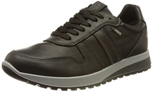 ARA Herren MATTEO-GTX Schnürhalbschuh, BLACK,BLUE CHIARO, 40 EU