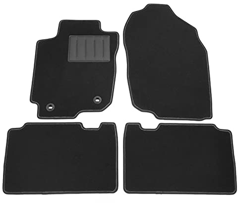 ASC Tappetini Auto Compatibili con Toyota RAV 4 IV Serie 2013-2018, Moquette con Bordo Antiscivolo, Battitacco in Gomma