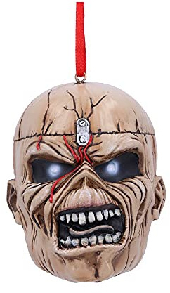 Nemesis Now Trooper Eddie Hanging Ornament 7.5cm, Resin, Beige, Officially Licensed Merchandise, Collectible, Cast in Finest Resin, Expertly Hand-Painted