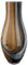 GILDE Glas Vase Draga - große Dekovase Blumenvase Höhe 40 cm braun schwarz Mamor Optik - europäische Herstellung